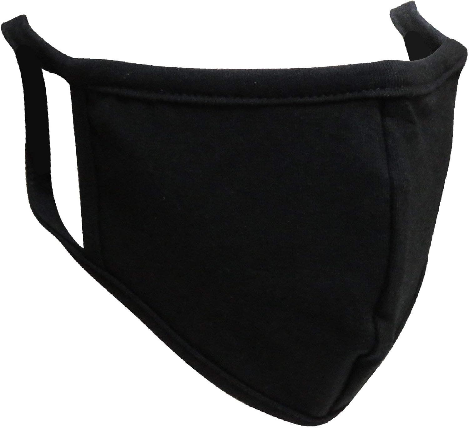 Clean & Clear Microfiber (MADE IN USA) Washable & Reusable Cotton Facial Mask - Face Mask & Coverings(Black-1 Mask)