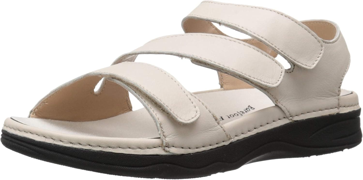 Drew Shoe Womens Angela Leather Open Toe Casual Slide Sandals