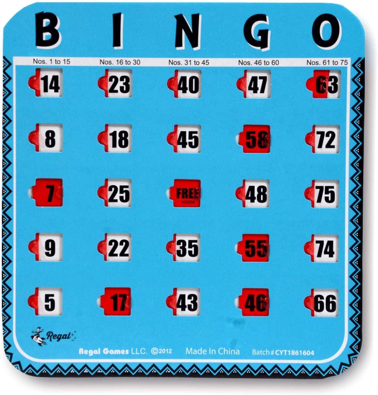 Regal Games Family Bingo Card Booster Expansion Pack, Blue, 8 Cards