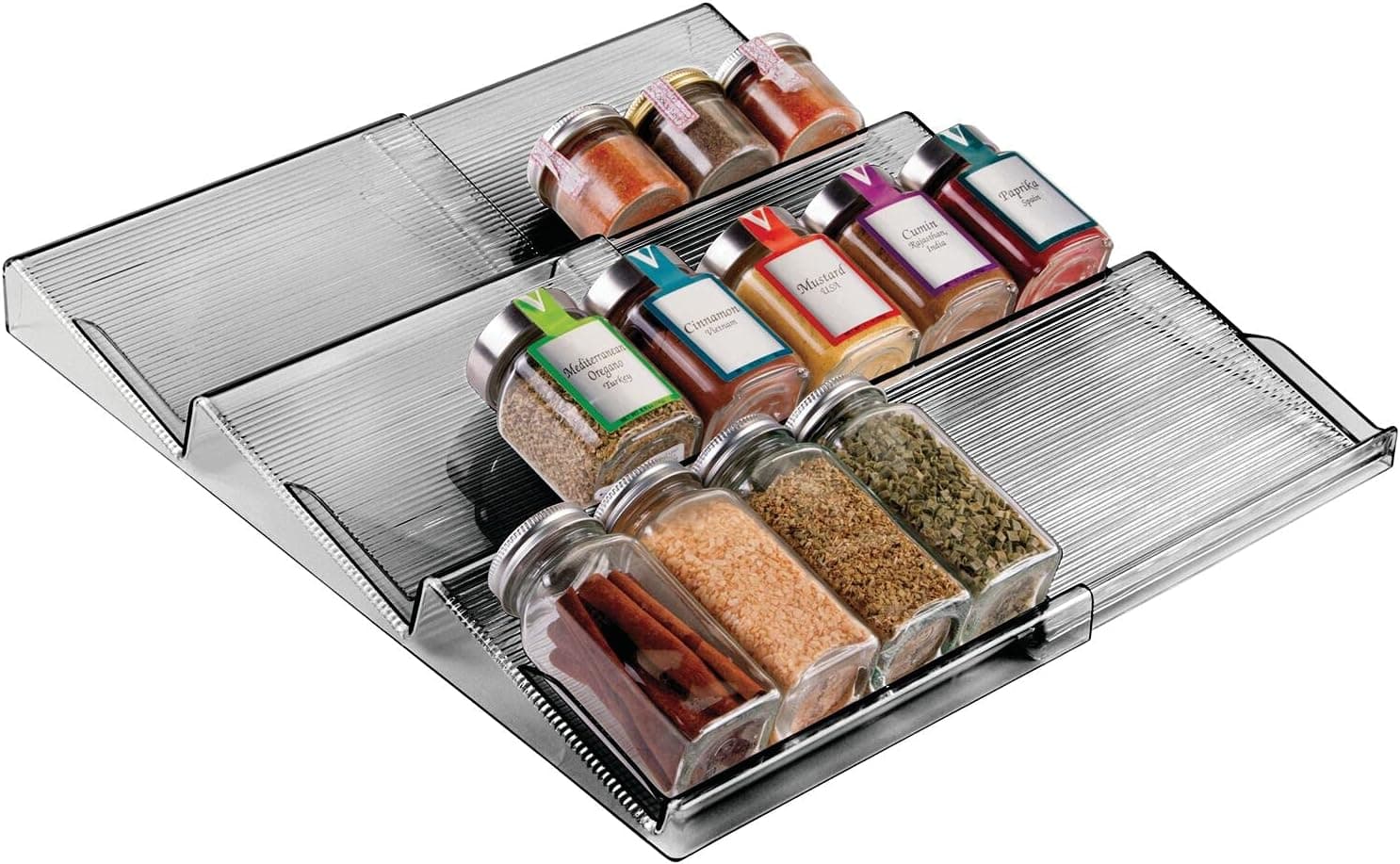 Expandable Kitchen Spice Rack Drawer Organizer
