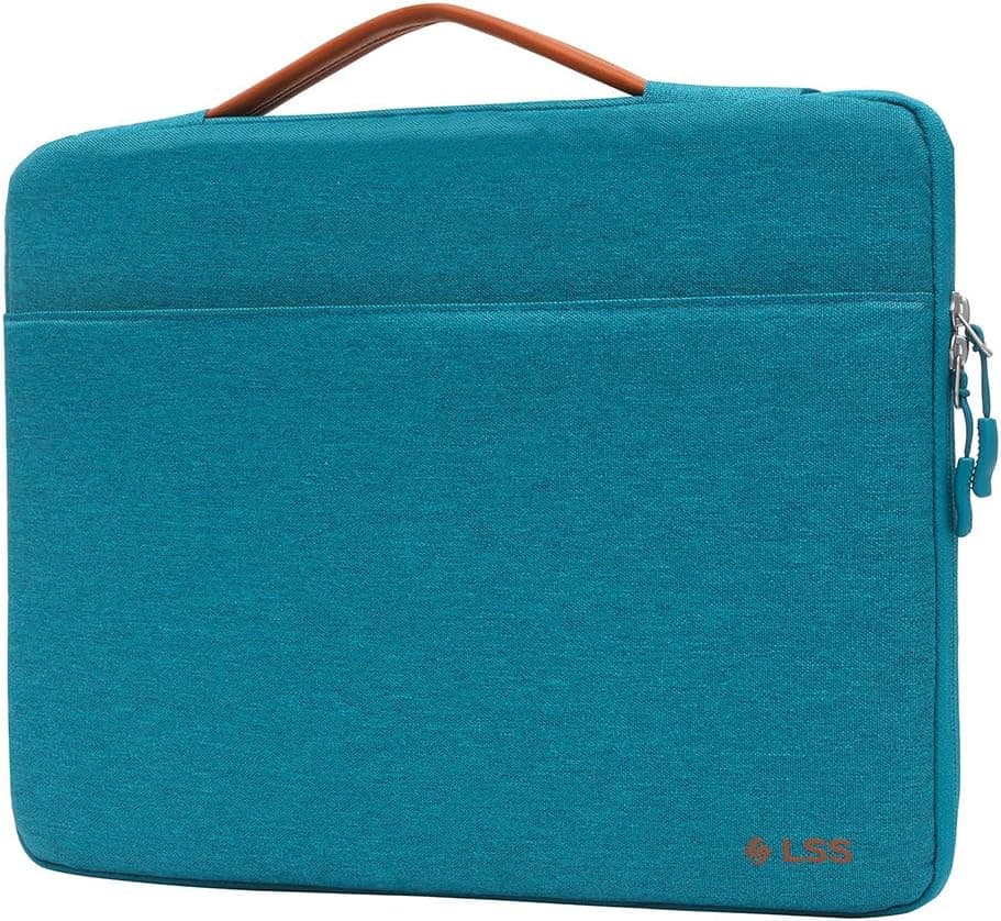 LSS Protective Laptop Sleeve Case with PU Leather Handle for Men/Women - Stylish & Durable Sleeve for 13”-13.5" Laptops, Cool Laptop Sleeve, Compatible with MacBook Air, Pro, Microsoft Surface & More