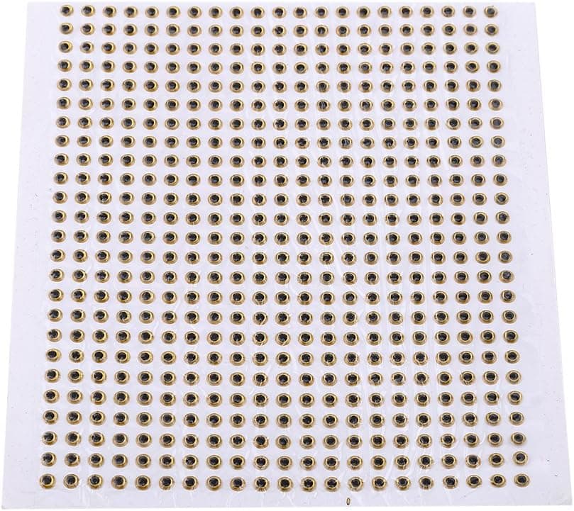 Yosoo 3D Fishing Eyes 500pcs Fishing Lure Eye Great Accessory for Make Fishing Bait,Fly Tying, Fishing Lures, Crafts