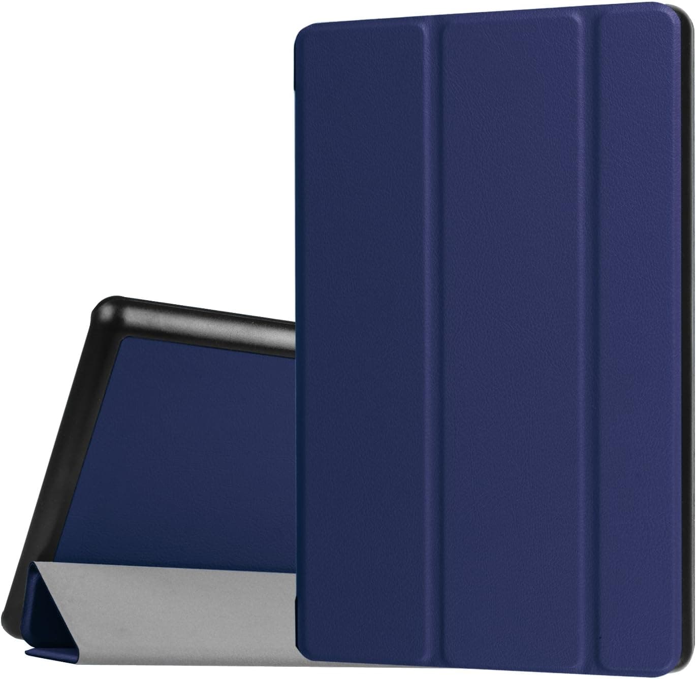 ZoneFoker All New HD 8 Tablet Case (8th/7th/6th Generation,2018/2017/2016 Releases), Slim Lightweight Auto Wake/Sleep Custom Form-Fitting Premium Pu Leather Cover Case for HD8 inch Tablets - Blue
