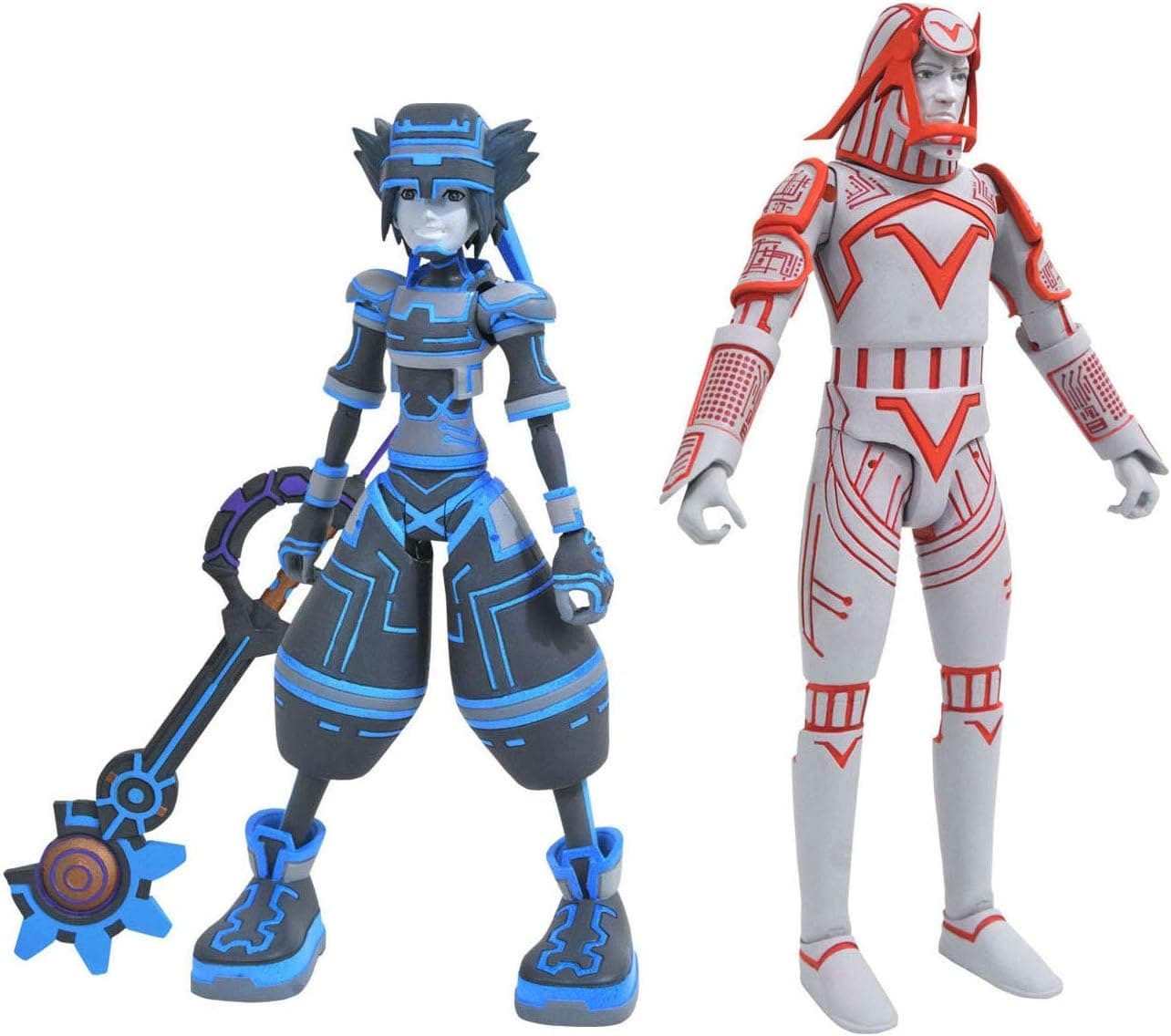 DIAMOND SELECT TOYS MAY188251 Kingdom Hearts Select: Space Paranoids Sora & Sark Action Figure Two Pack, Multicolor (Pack of 2)