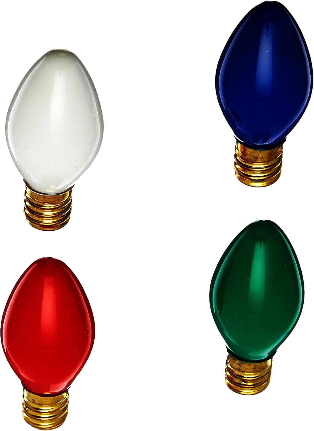 NOMA/INLITEN-IMPORT 1074A-88 C7 Multi Ceramic Bulb, 4-Pack