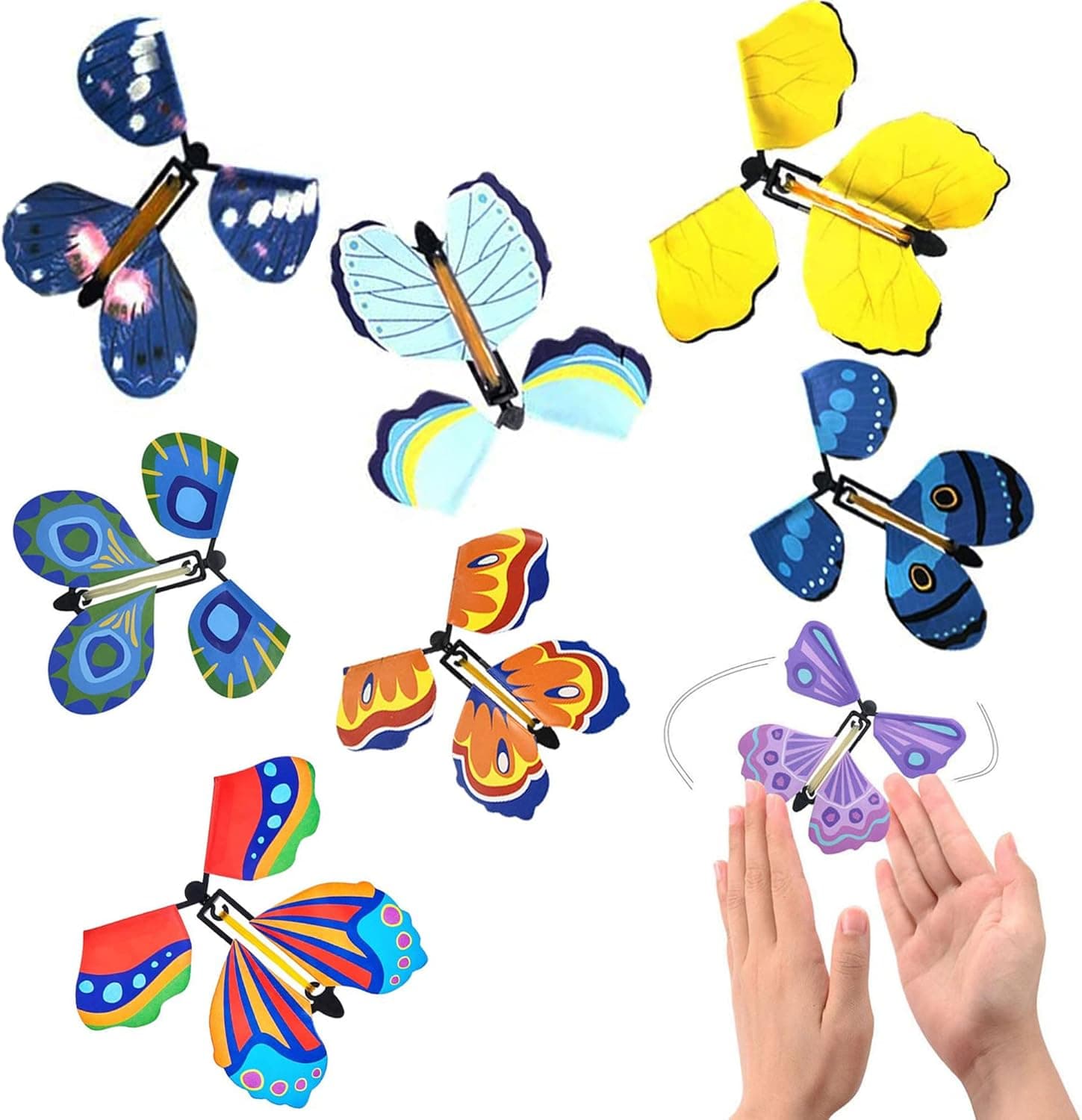 KICOFIT Magic Flying Butterflies Toys for Kids Halloween Christmas Valentines Eater Party Return Gifts Stocking Stuffer Wind Up