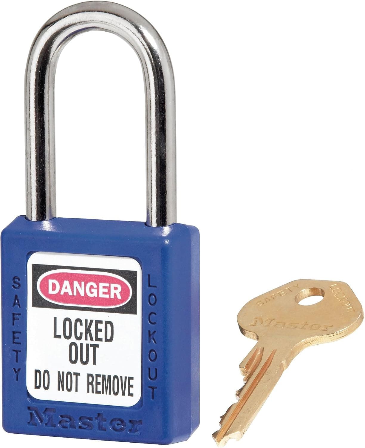 Master Lock Lockout Padlock, KA, Blue, 1-3/4"H 410KAW400BLU-3XX1010-1 Each