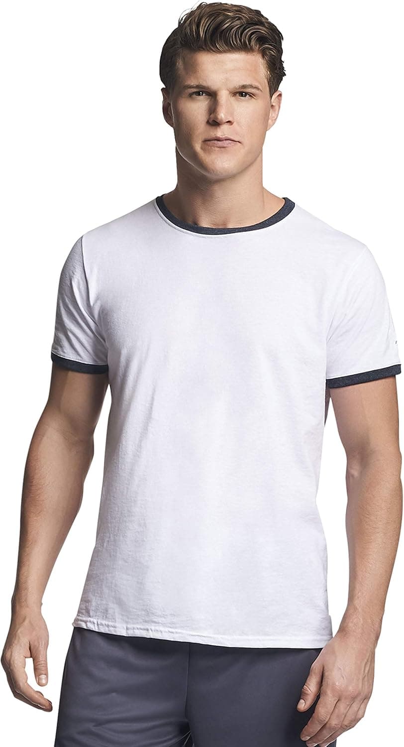 Russell Athletic Men's Cotton Performance Ringer T-Shirt
