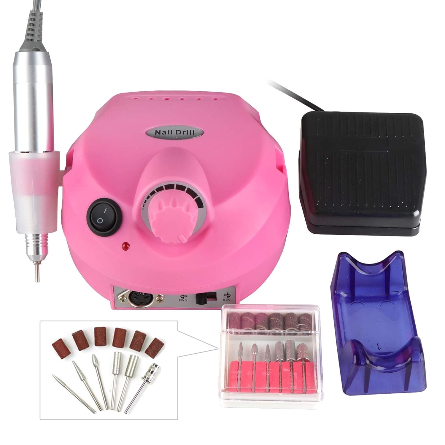 ZENY Pro 30000RMP Complete Electric Nail Drill Kit Set Acrylic Manicure Pedicure Machine