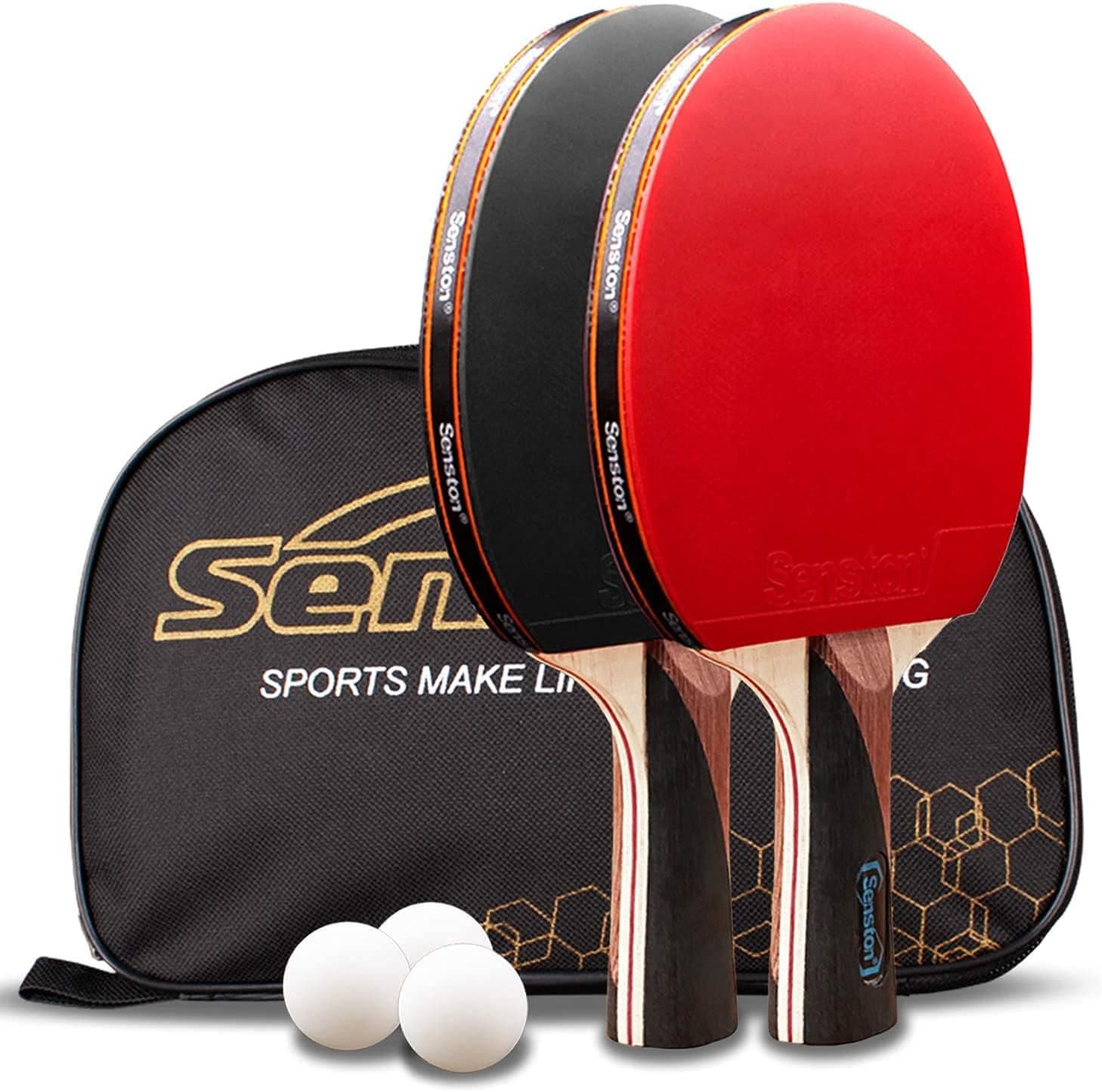 Senston Ping Pong Paddle Set of 2-Pro Premium Table Tennis Paddles