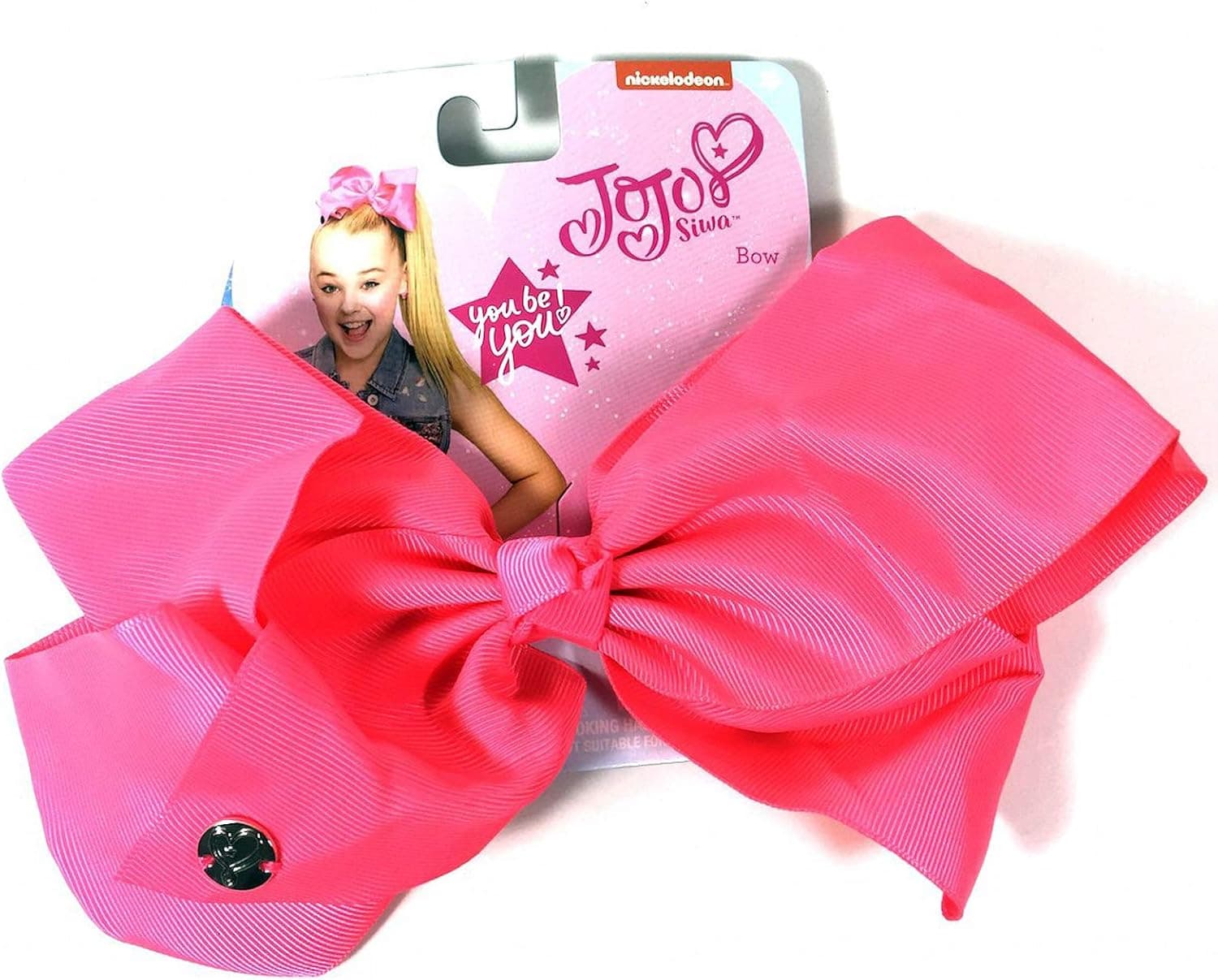 JoJo Siwa Large Cheer Hair Bow (Neon Pink)