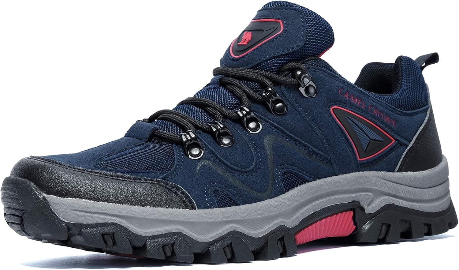 CAMEL CROWN Mens Hiking Shoes Low Top Non-Slip Work Sneakers for Outdoor Backpacking Trekking Walking Trails