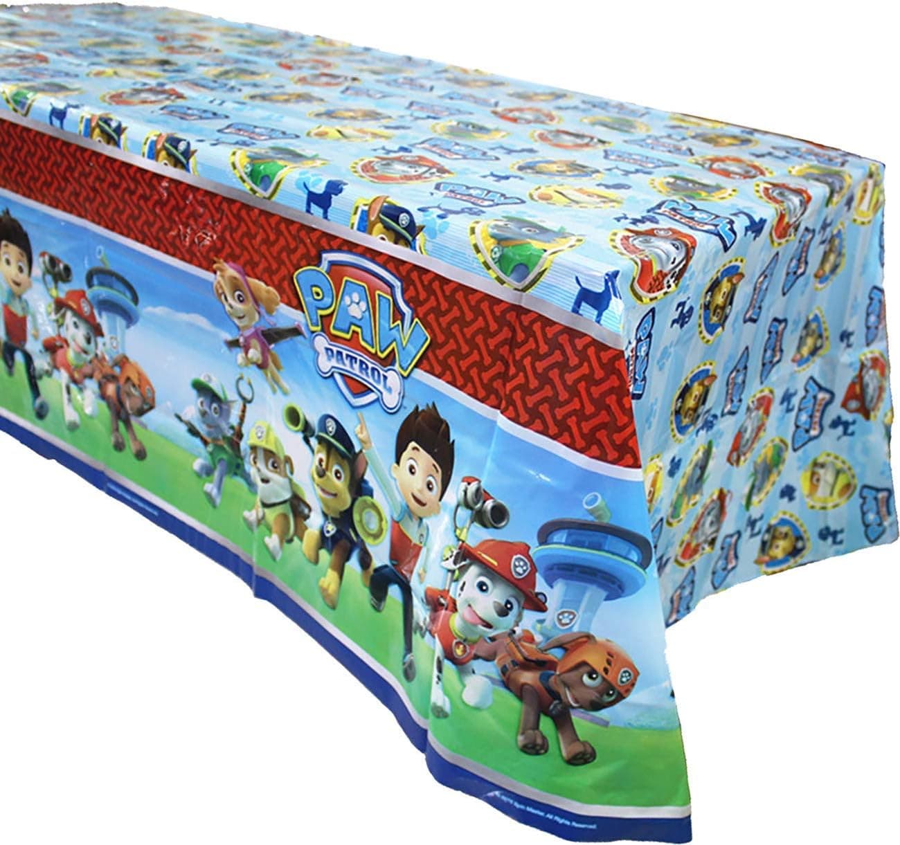 3 Pack Paw Dog Patrol Themed Birthday Party Decorations – Disposable PAW Dog Patrol Plastic Tablecloth, 71.25 x51.96 ”,Table Cover Party Supplies for Kids