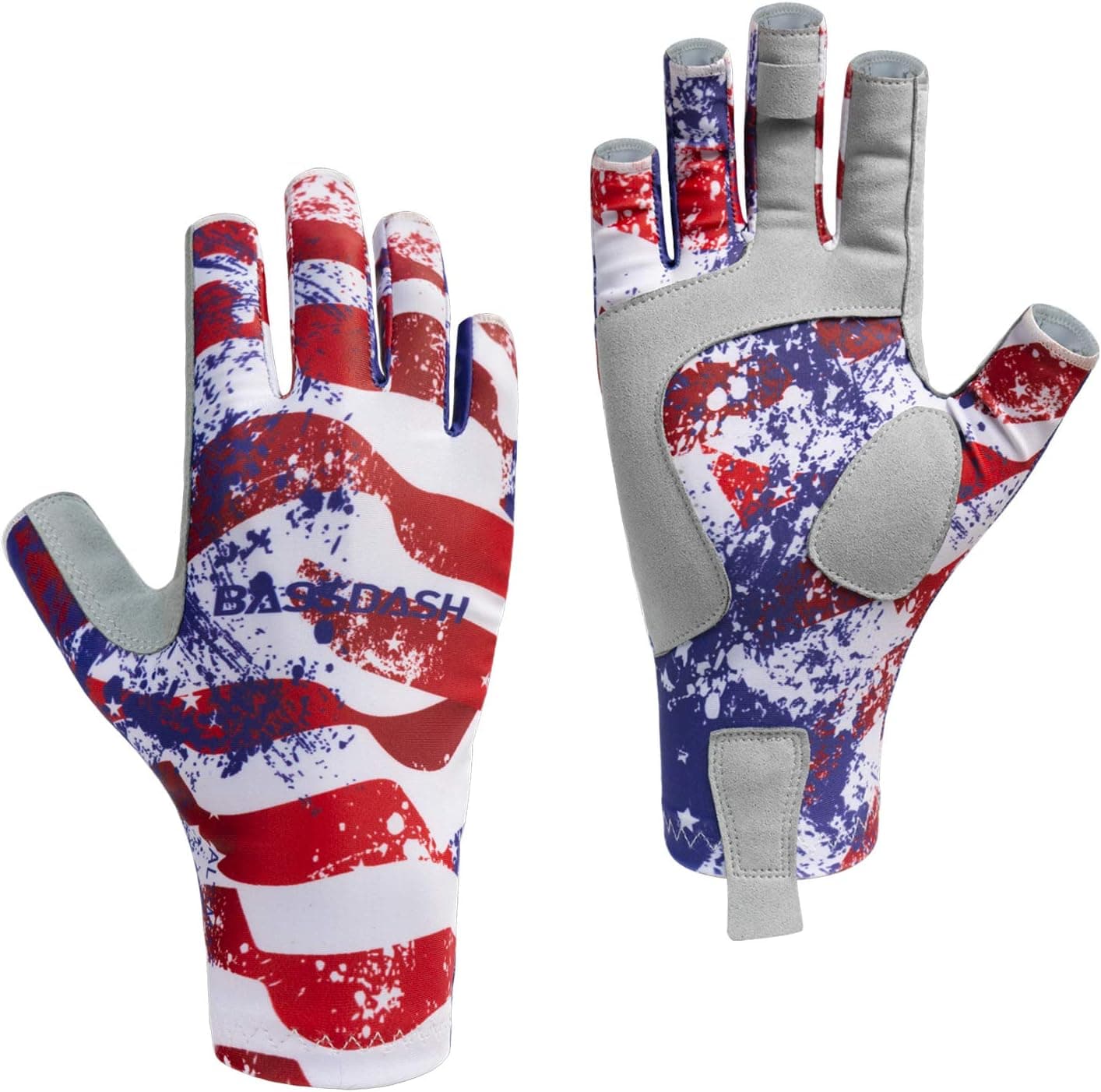 BASSDASH ALTIMATE Fishing Gloves Sun Protection Fingerless Hunting UPF 50+ Men’s Women’s UV Gloves
