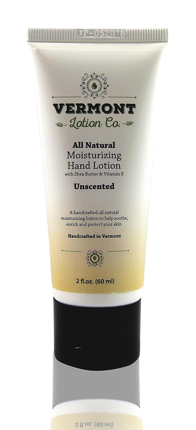 All Natural Unscented Hand Lotion - Shea Butter and Natural Vitamin E 2oz Tube