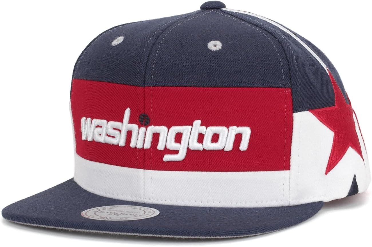 Mitchell & Ness Washington Wizards Short Hook Snapback, OS