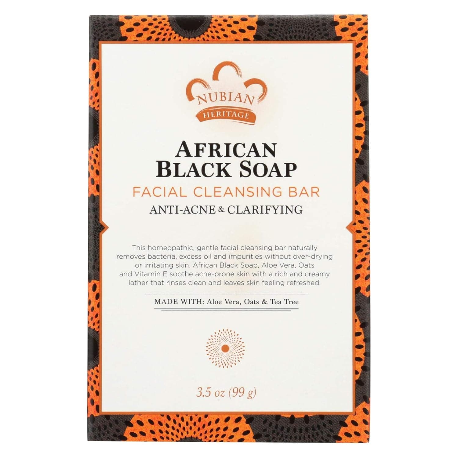 Nubian Heritage Bar - African Black Soap - 3.5 Oz