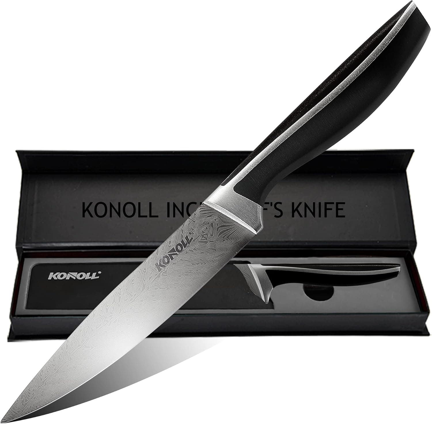 KONOLL Utility knife 5-Inch Paring knife Kitchen Fruit Knife High Carbon stainless Steel Cutting Knife