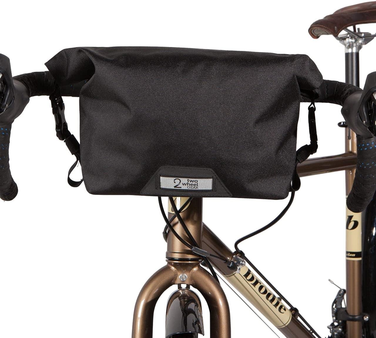Two Wheel Gear - Dayliner Mini Roll Top Handlebar Bag (3 L) - Water Resistant with Shoulder Strap and Reflective Detail, Commuter Sling Messenger Bag