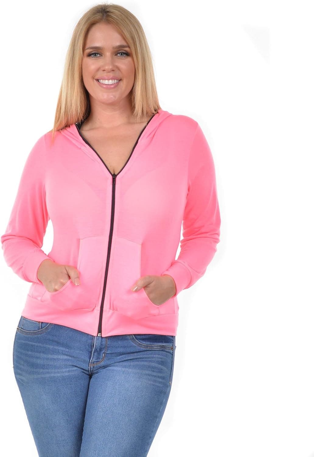 Allora Women's Plus Size Zip-Up Hoodie