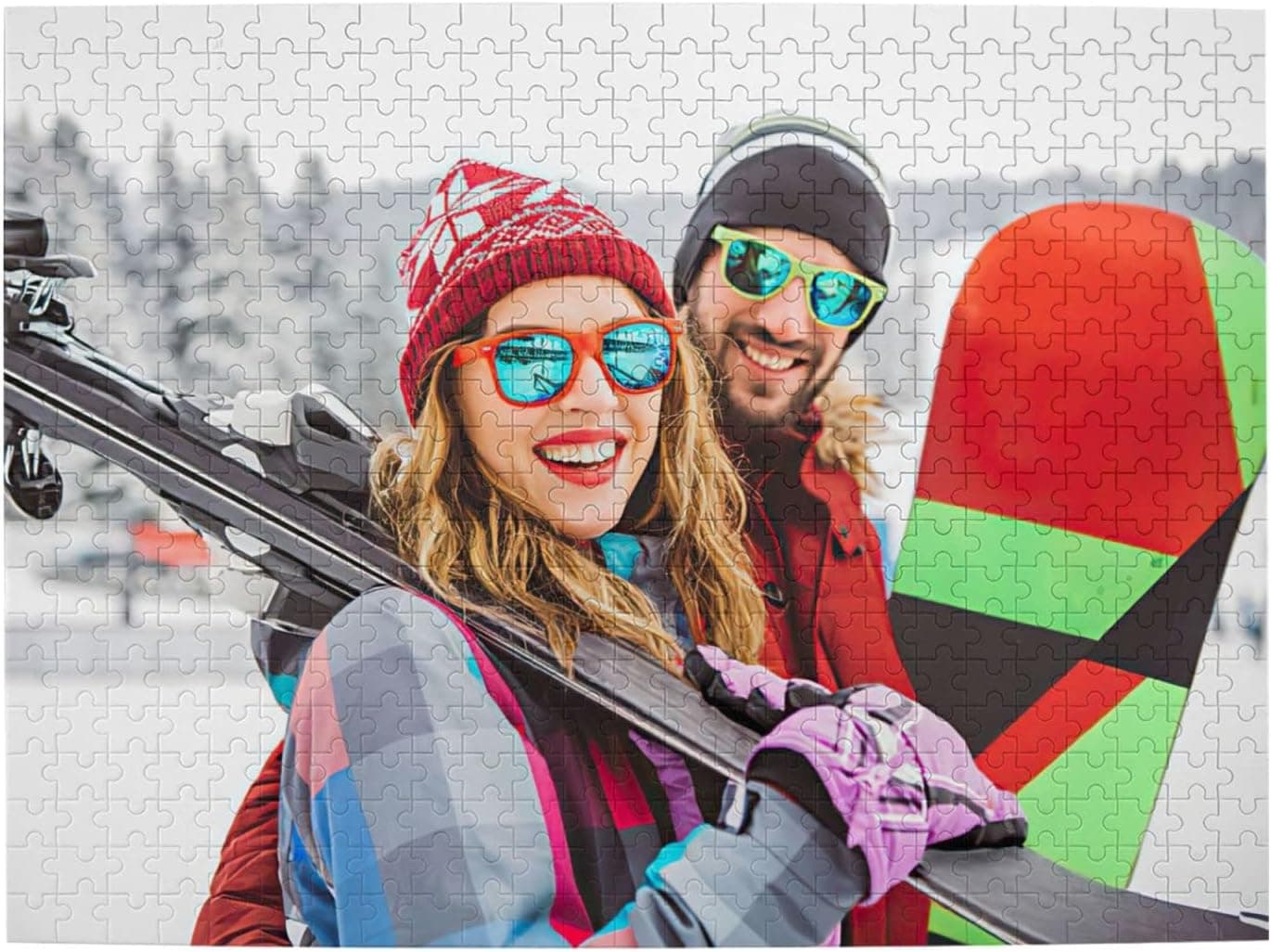 Custom Puzzles Personalized Jigsaw Puzzles from Photos 300/500/1000 Pieces Customized Puzzle for Adult Kids Family Mother Birthday Wedding Graduation Gift Custom Photo/Picture/Text Puzzle 500 Pieces