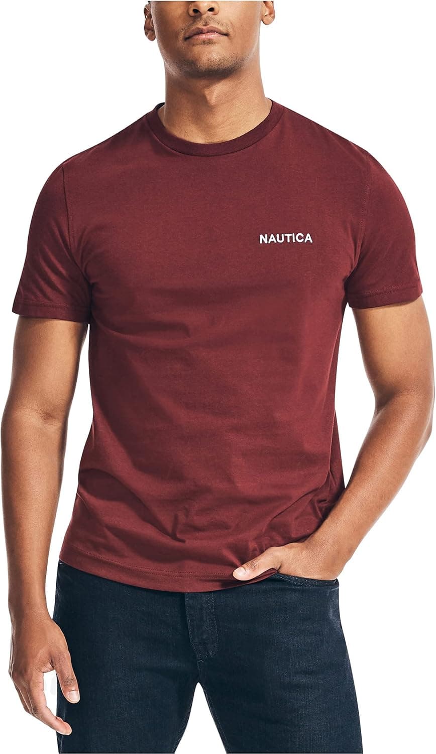 Nautica Men's Solid Short Sleeve J-Class Tee