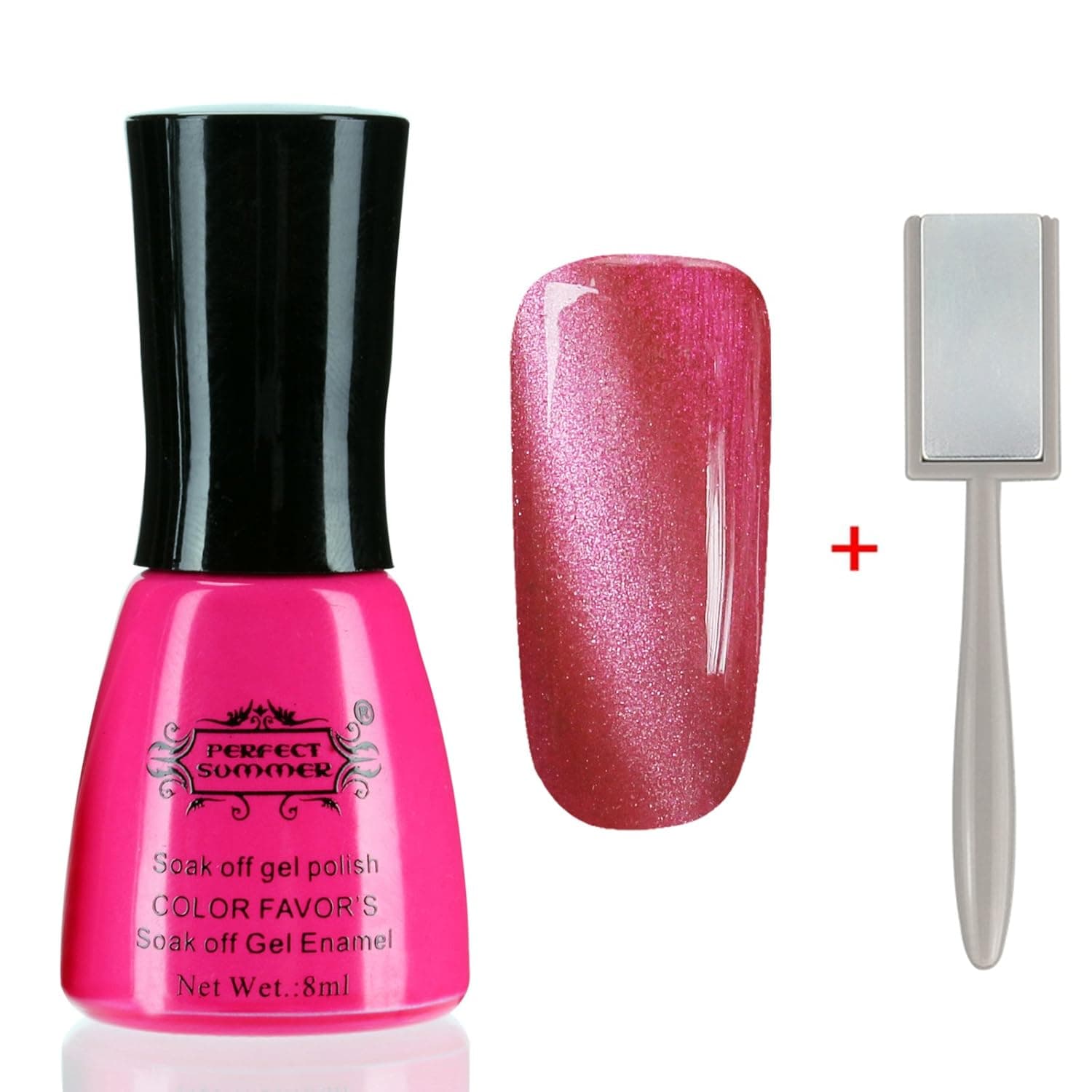 Perfect Summer 8ml Nobility Colors Gel Nail Polish 3D Magnetic Cay-Eye Nail Lacquers UV/Led Light Soak Off French Manicure #46
