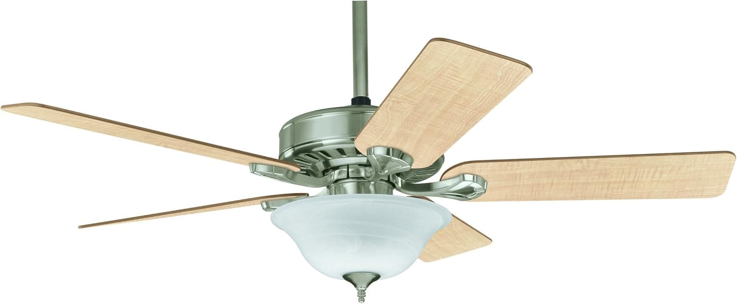 Hunter Ceiling Fans 28459 5 Minute Fan 52" Ceiling Fan, Brushed Nickel