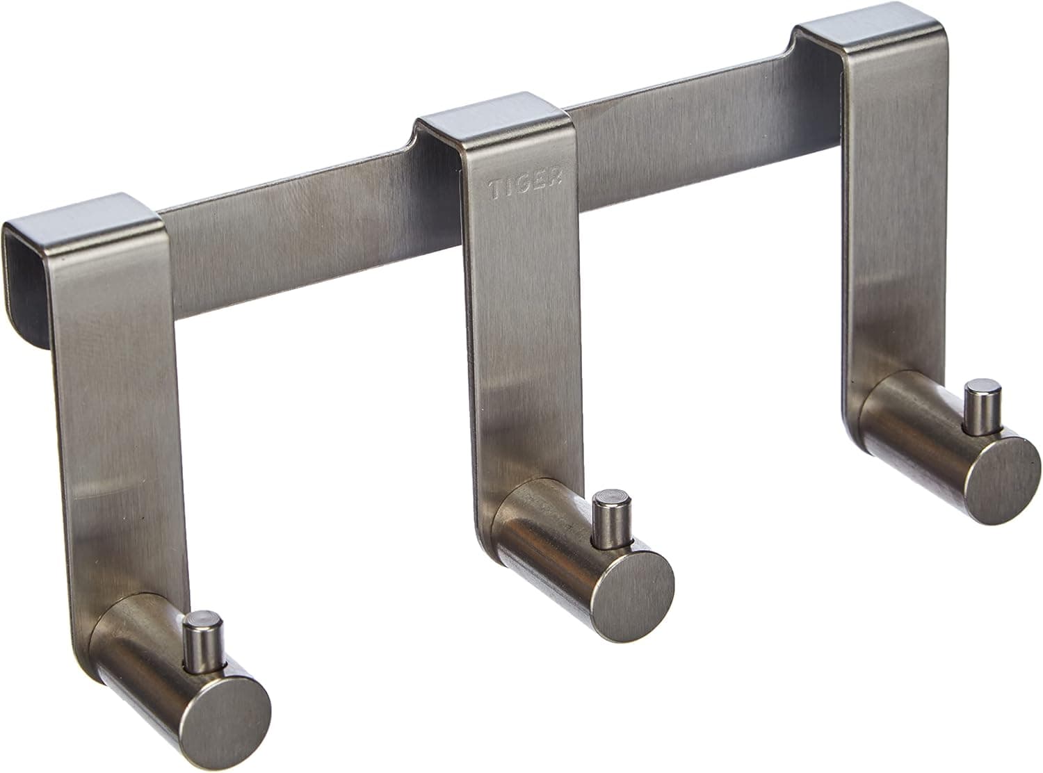 Tiger Rhino for Shower Doors 6-8 mm Brushed Stainless Steel Hooks, One Size