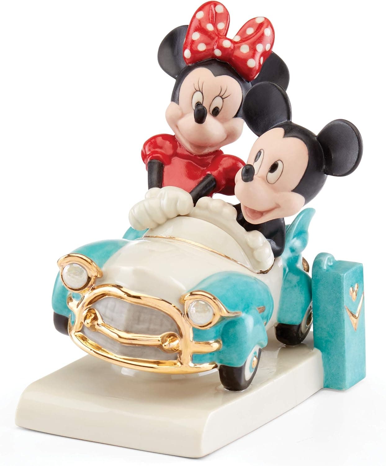 Lenox Mickey and Minnie Vintage Ride, 1.50 LB, Multi