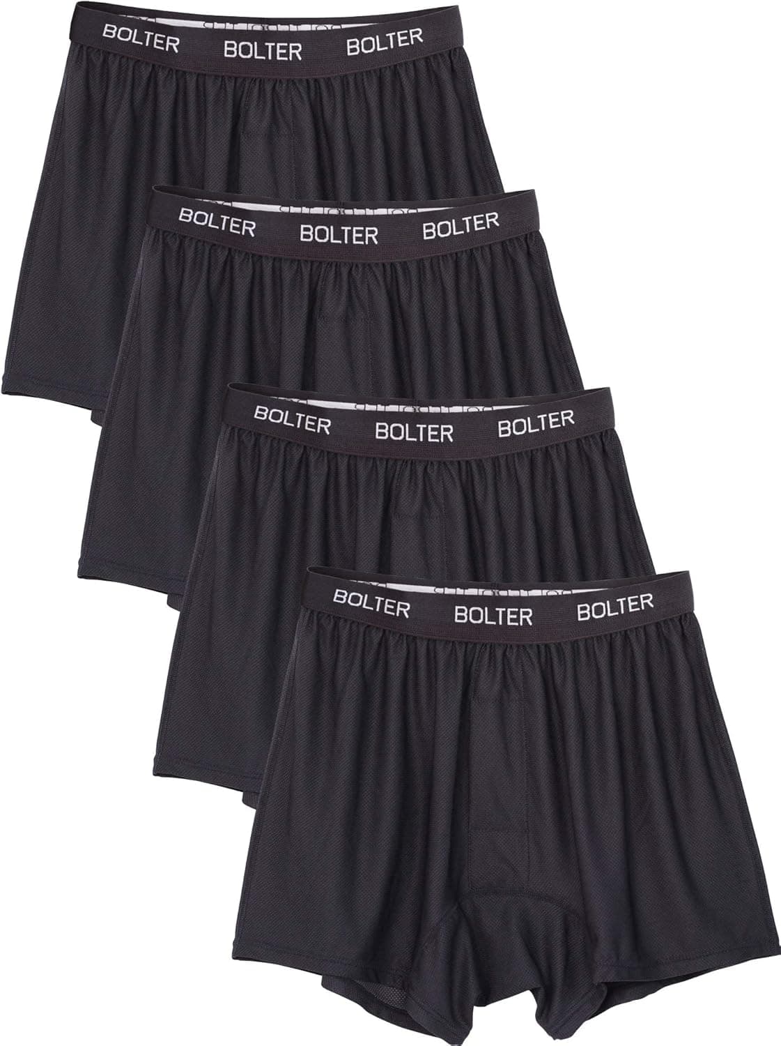 Bolter Men's 4 Pack Performance Boxers Shorts