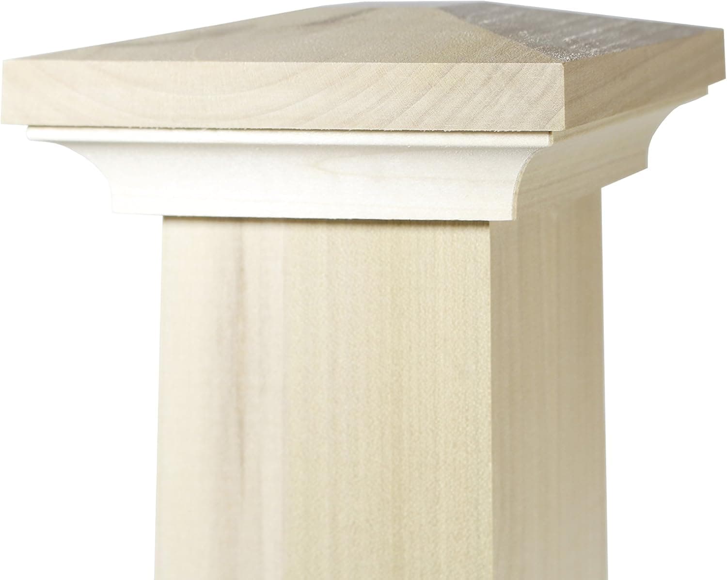 930 - Flat Peak Newel Cap - for Use with 3" Newel Posts (Poplar)