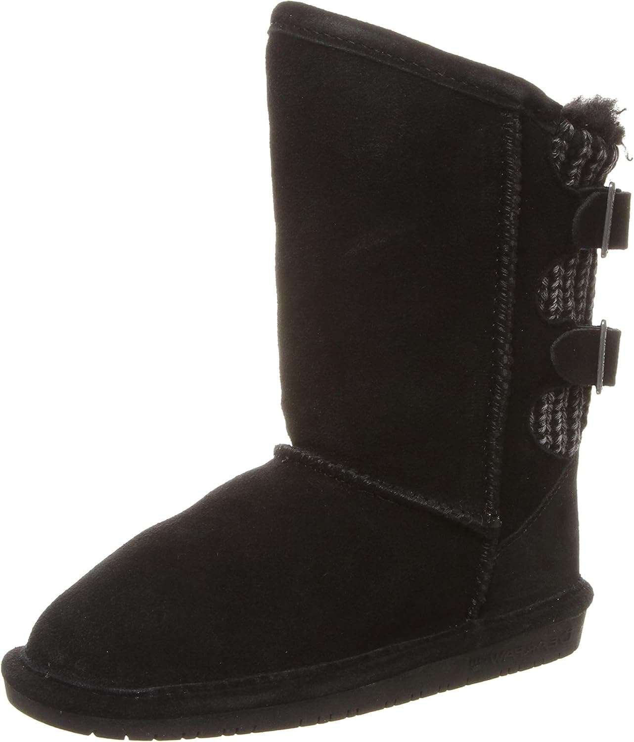 BEARPAW Youth Boshie Multiple Colors | Youth's Boot Classic Suede | Kid's Slip On Boot | Comfortable Winter Boot