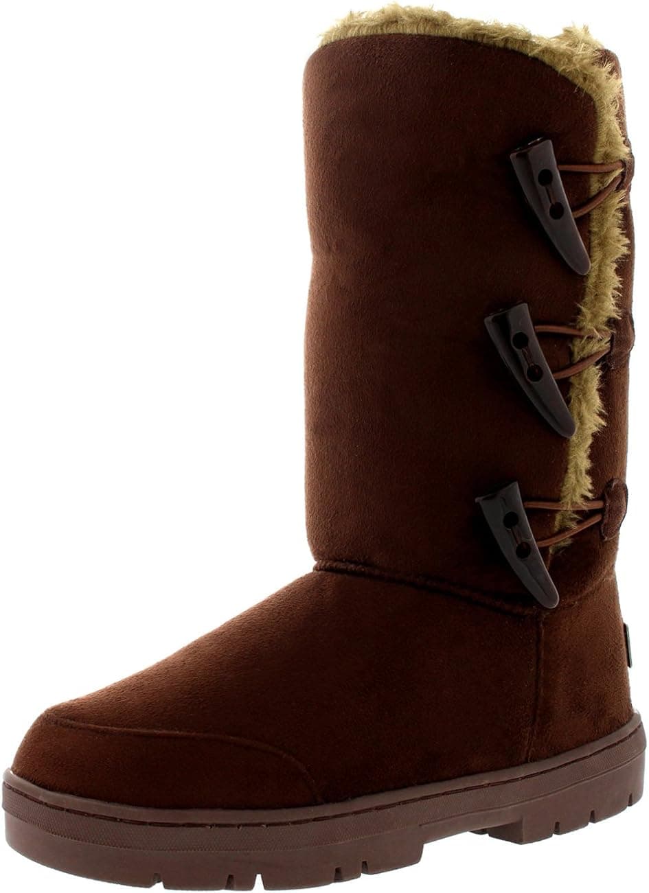 Womens Triplet Toggle Classic Tall Fur Waterproof Winter Rain Snow Boots