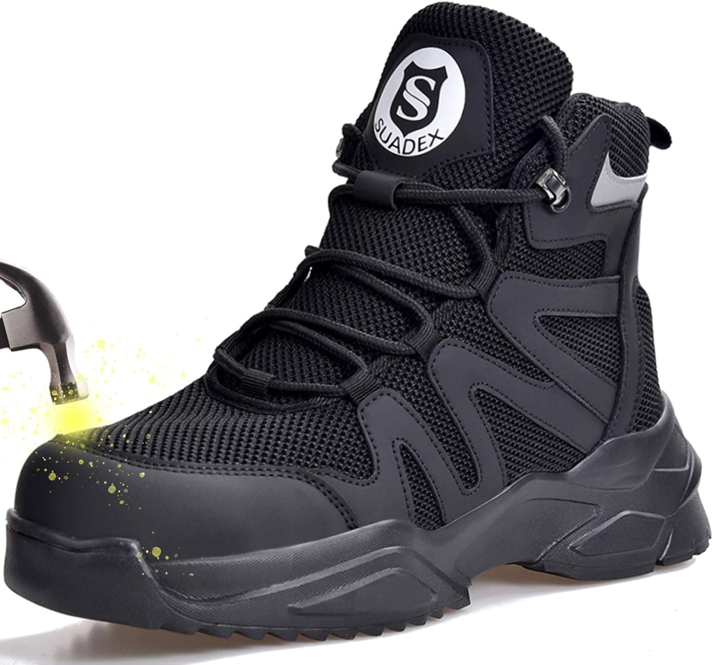 SUADEX Steel Toe Boots for Men Women Lightweight Work Boots for Men Composite Toe Work Boots for Industrials & Construction