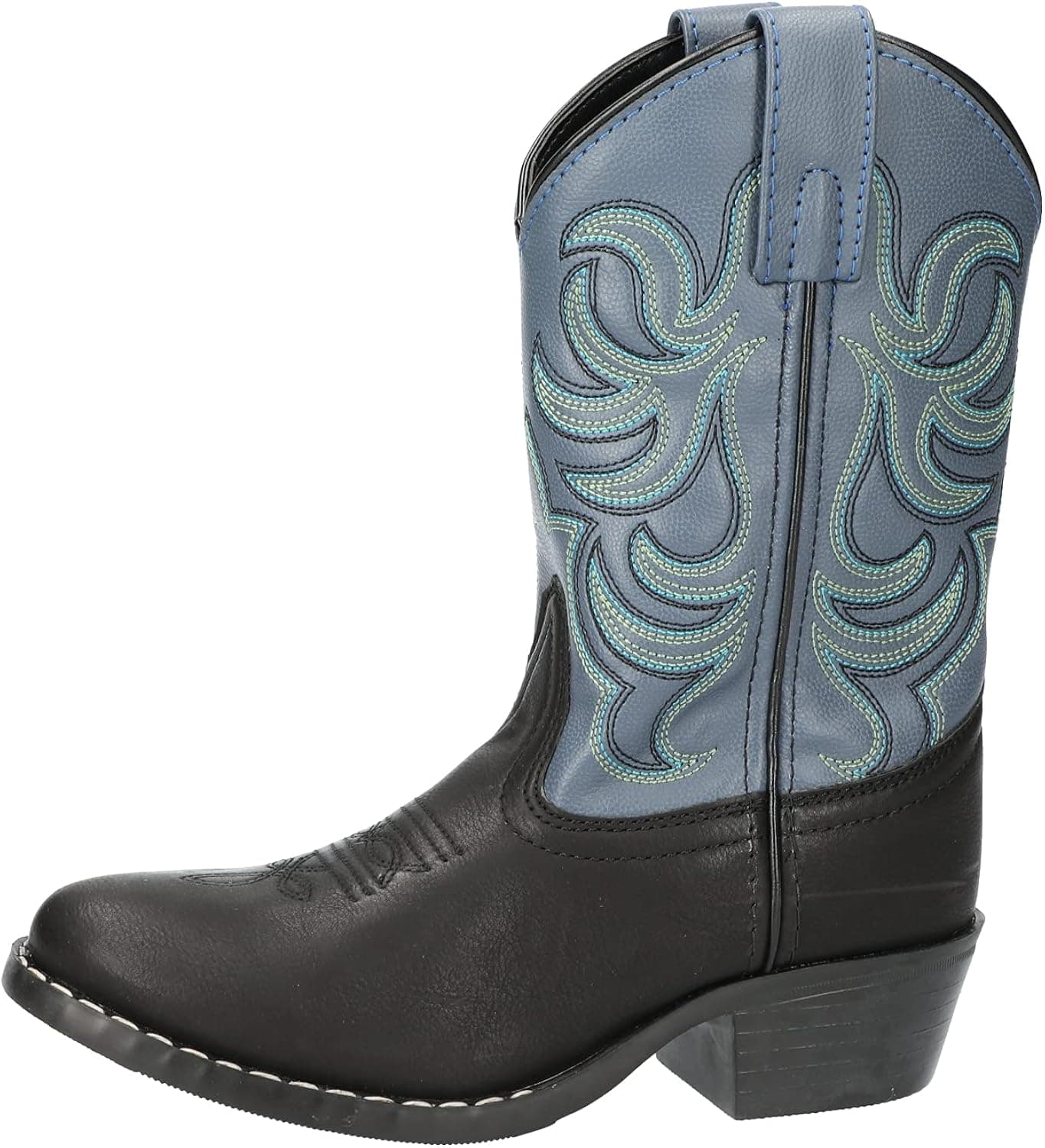 Smoky Mountain Boots | Monterey Series | Youth Western Boot | Western Toe | Durable Man-Made Material | PVC Sole & Walking Heel | Man-Made Lining & Upper