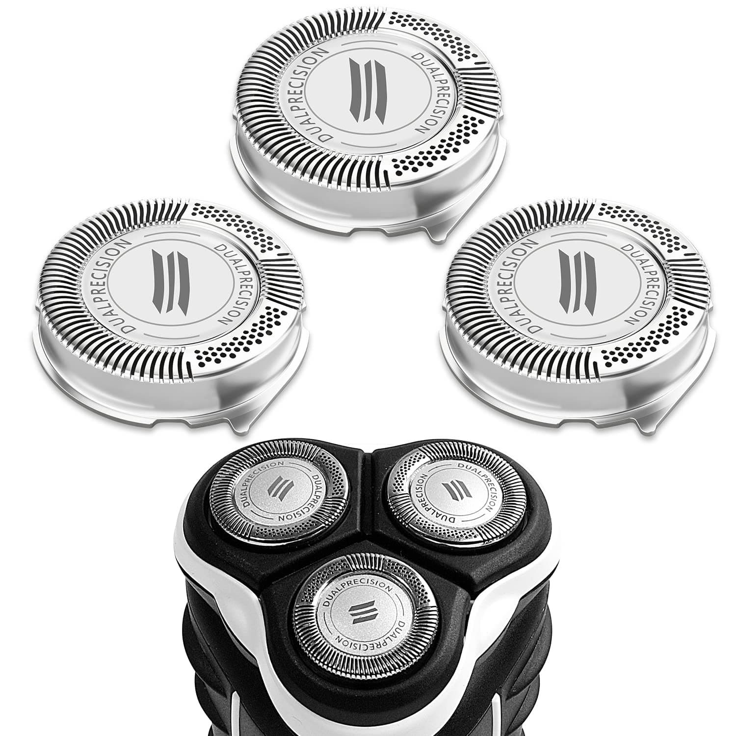HQ8 True Double Layer Replacement Head for Philip, Comfortcut Razor Replacement blades Compatible with Philip Norelco