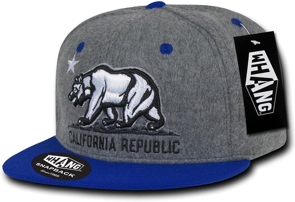 WHANG California Republic Melton Crown Snapback