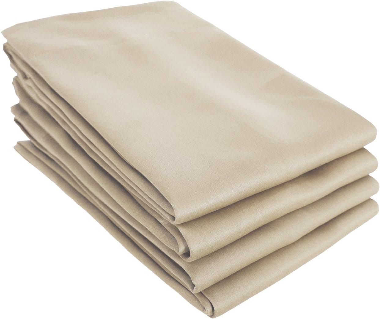 Deconovo Rod Pocket Blackout Shades Room Darkening Blinds Thermal Insulated Curtains for Patio, 52W x 95L Inch, Beige