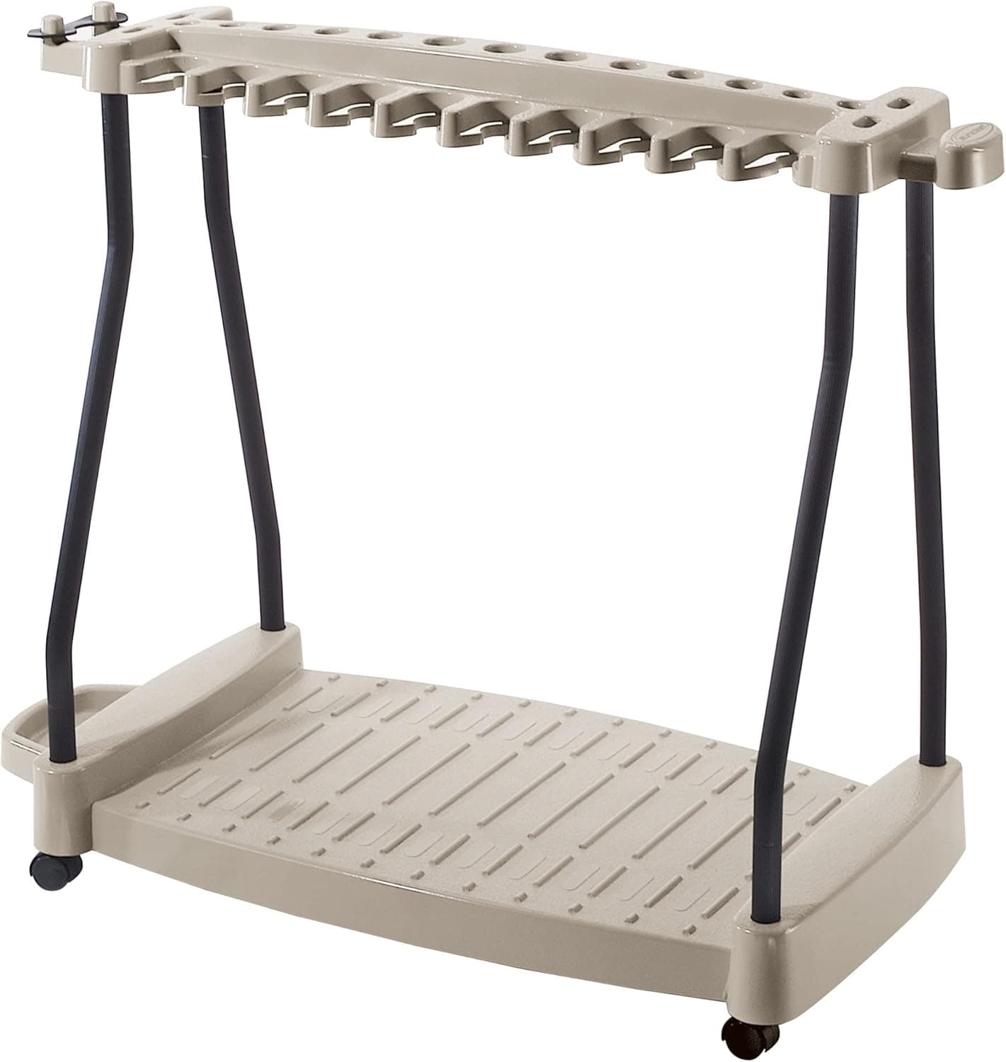 Tool Rack Metal Organizer Rolling Garden Tools Rack Corner Garage Rack Cart On Wheels & eBook by Easy2Find