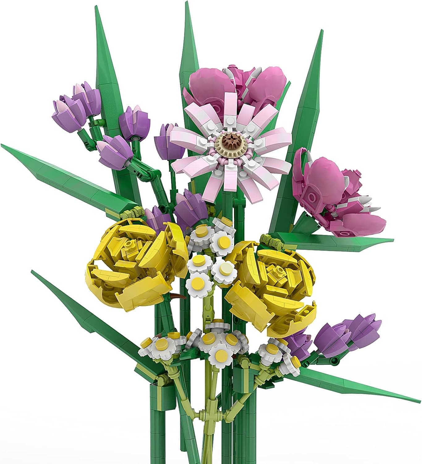 Millionspring Flowers Bouquet Building Blocks Set,A Unique Creative Building Project for Adults, New 2021 for Botanical Collection,Valentine's Day Birthday Gifts for Her(1040pcs)
