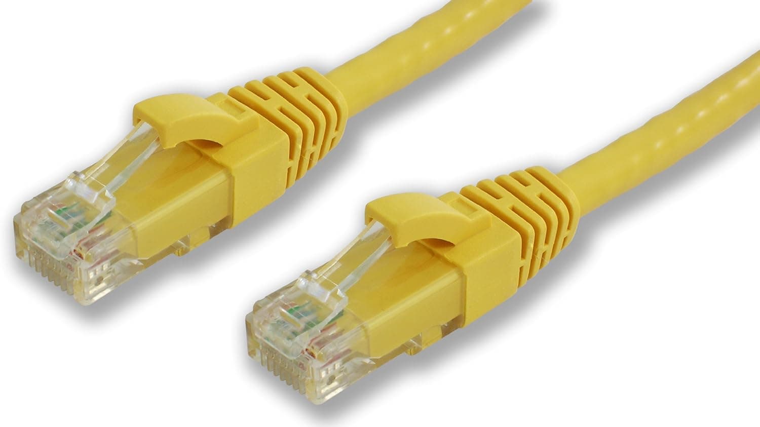 Lynn Electronics CAT6-25-YEB 25-Feet Booted Patch Cable, Yellow, 5-Pack