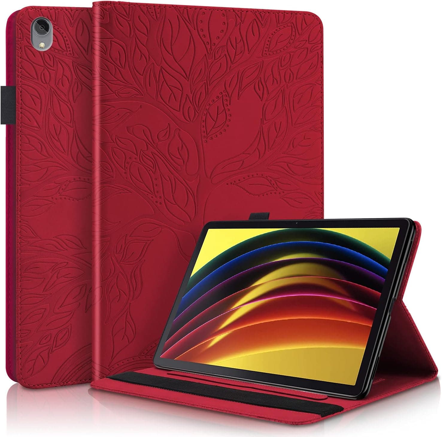 Blllue Case for Lenovo Tab P11, Life Tree Slim Folio Stand Tablet Cover for Lenovo Tab P11 11.0 Inch 2020 Model (TB-J606F/J606X) (Red)