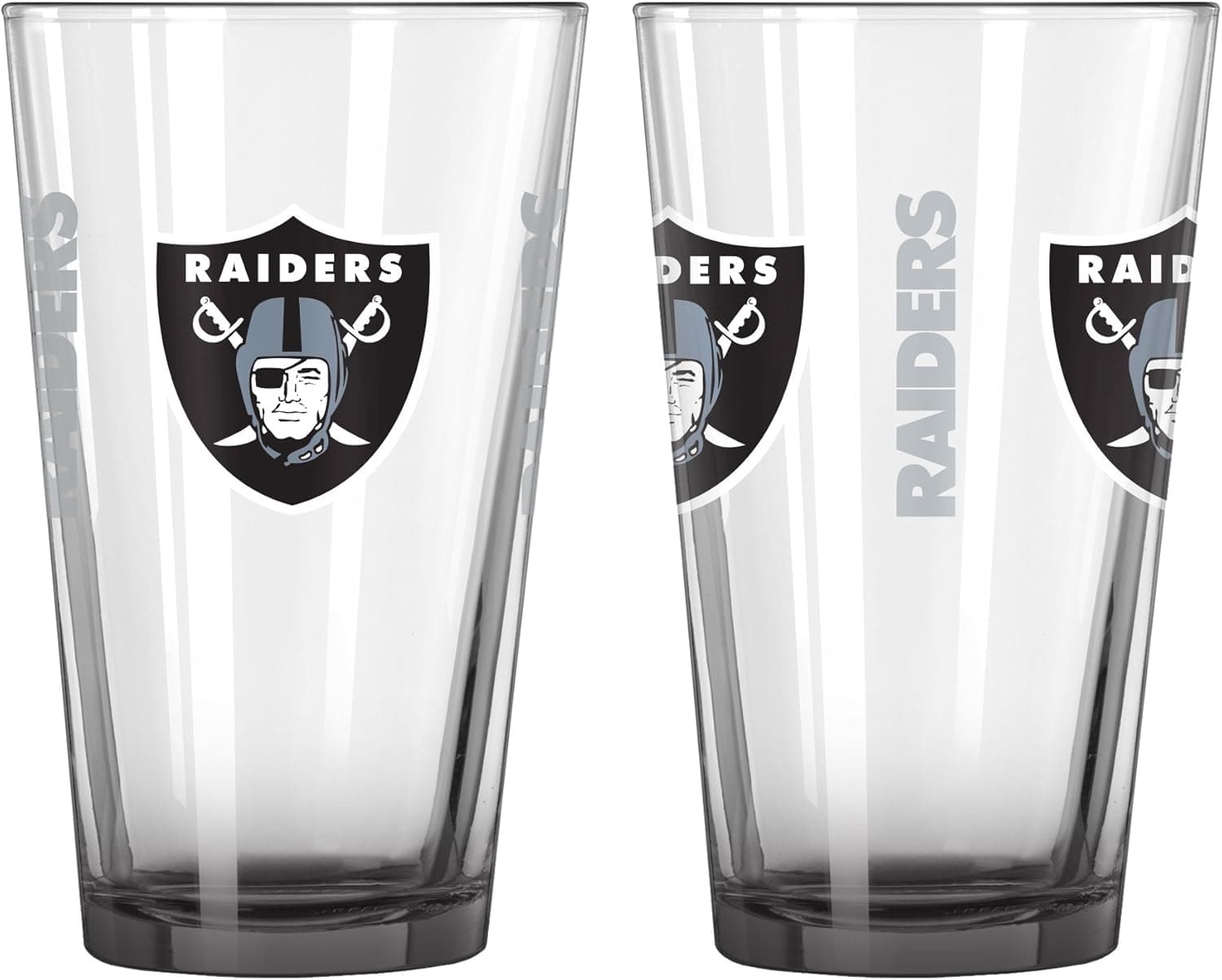 Boelter NFL Elite Pint Glass Set (Pack of 2), 16-Ounce