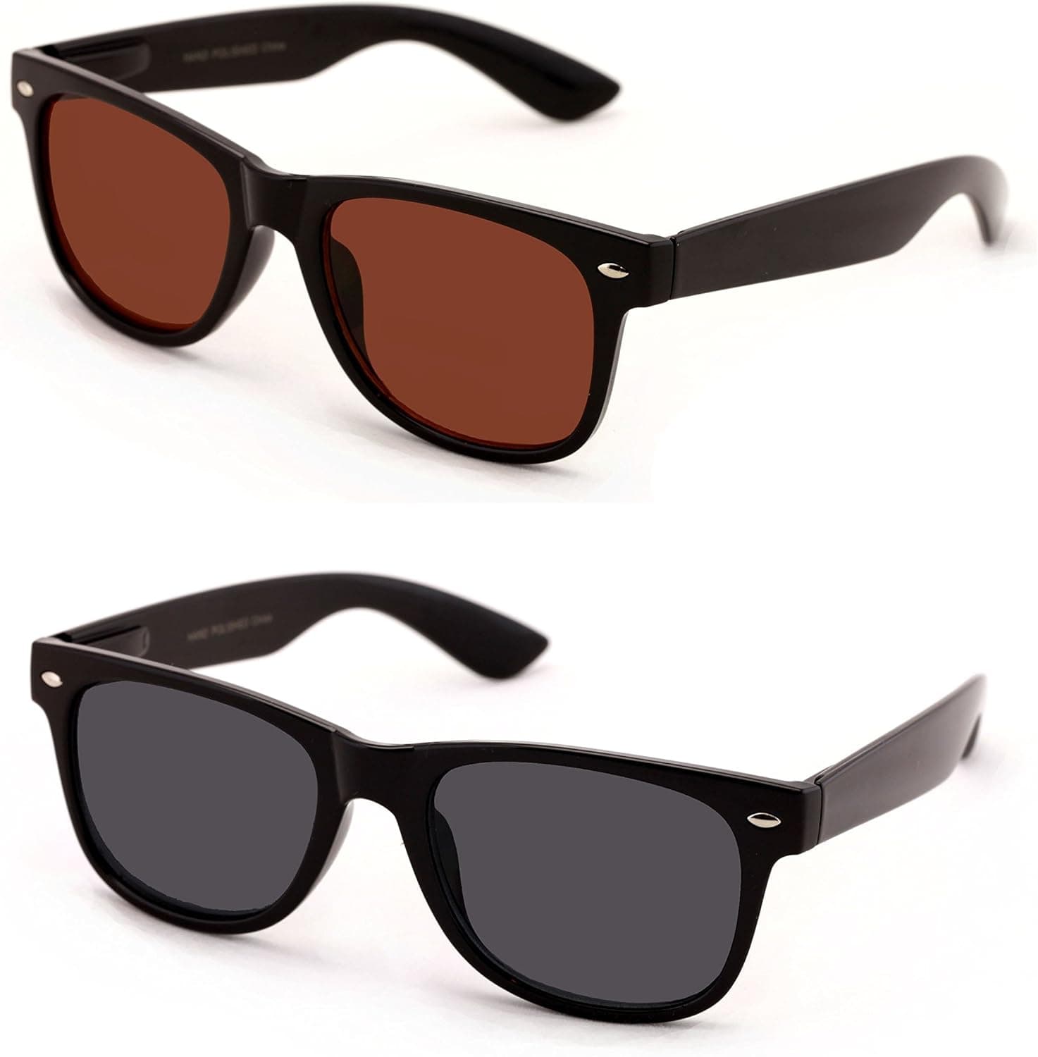 V.W.E.® Classic Outdoor Reading Sunglasses - Comfortable Stylish Simple Readers Magnification - Not Bifocal