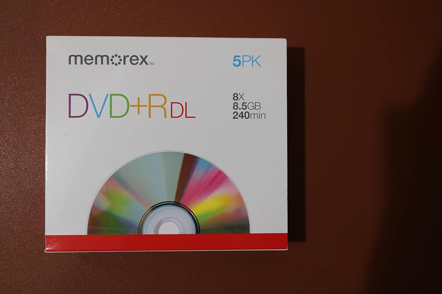 Memorex 05835 Dual Layer DVD+R Disc, 5/Pack. Memorex (05835) Double Layer Recordable DVD+R Discs, 8x recording speed, 8.5GB, 5/pack Memorex 05835