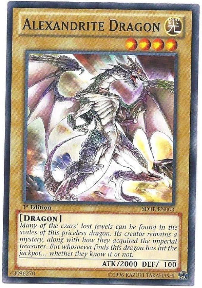 Yu-Gi-Oh! - Alexandrite Dragon (SDBE-EN003) - Structure Deck: Saga of Blue-Eyes White Dragon - 1st Edition - Common