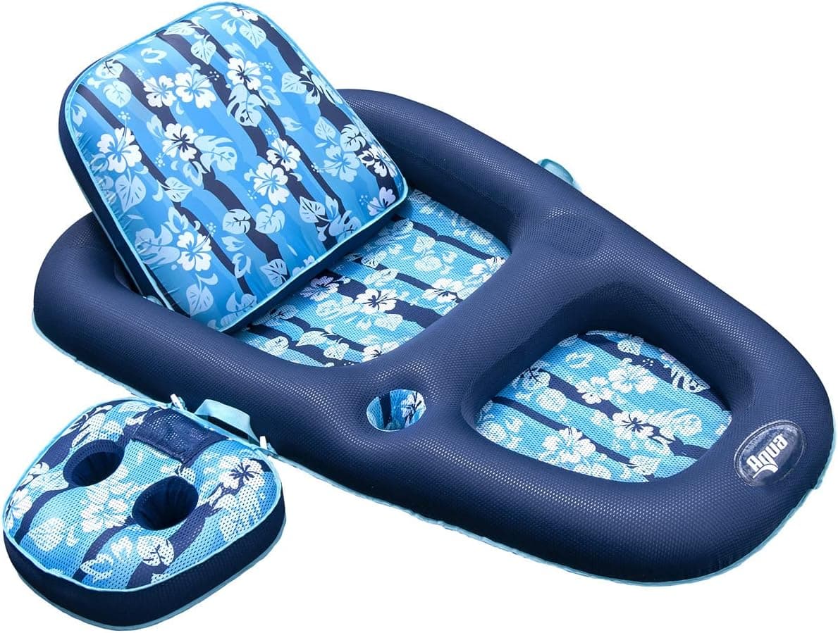 LIFE&WATER 2 - in - 1 Tanner & Recliner with Accessory Caddy