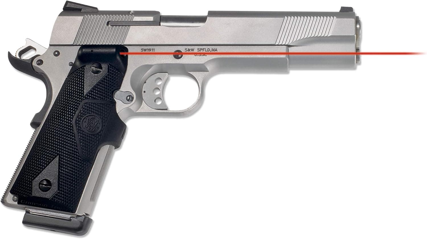 Crimson Trace LG-401 Lasergrips with Heavy Duty Construction and Instinctive Activation for 1911 Full-Size Pistols, Defensive Shooting and Competition