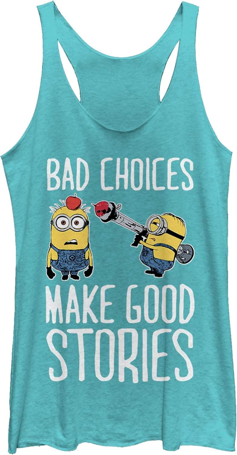 Fifth Sun Despicable Me Bad Choices Women's Racerback Tank Top